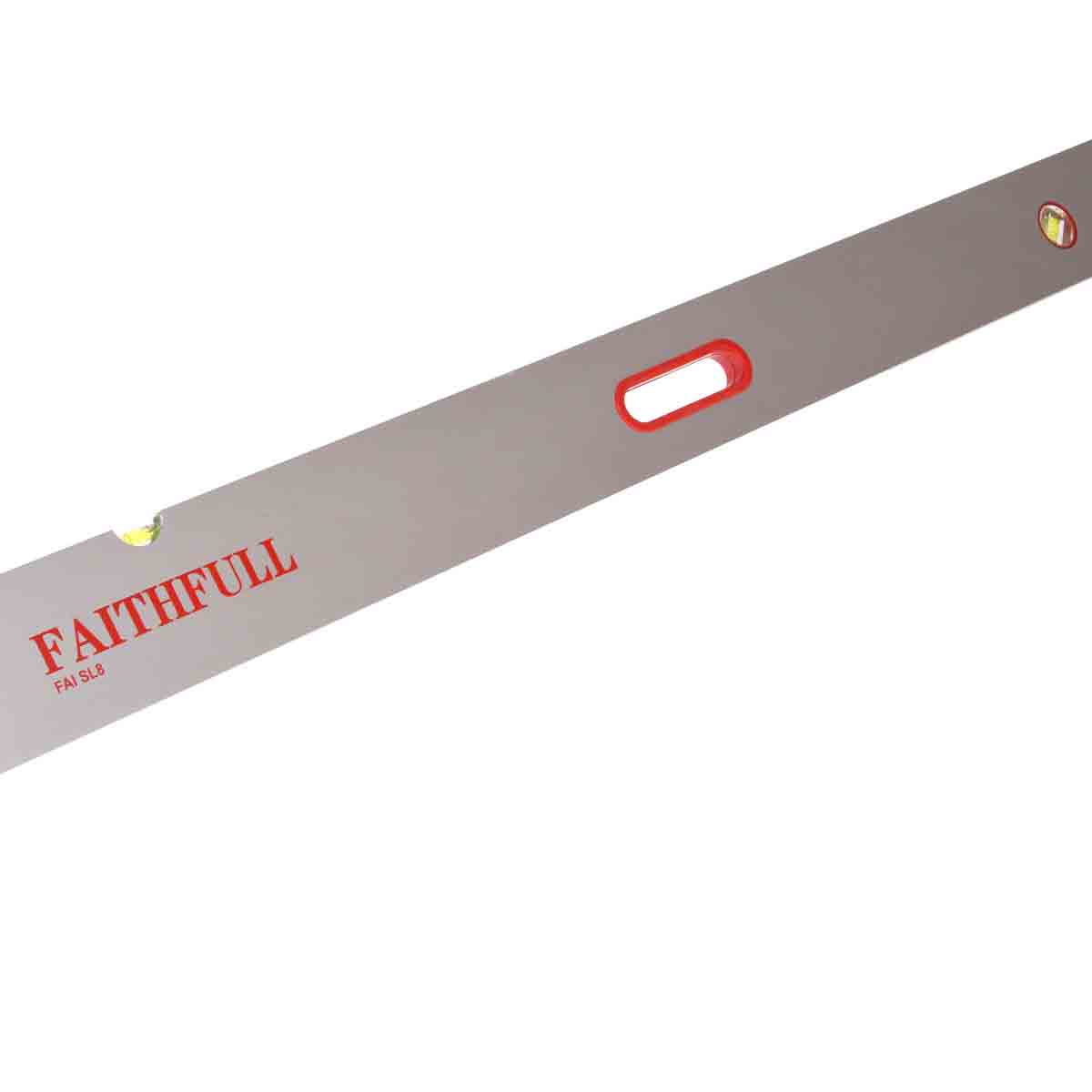 Faithfull FAISL8 Screeding Level 2.4m (8ft) 3 Vial & Grips