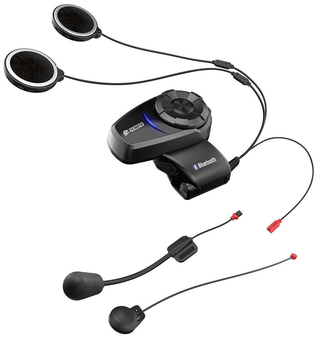 Sena 10S FC-Moto Bluetooth Communication System Double Pack, black, black, Size One Size