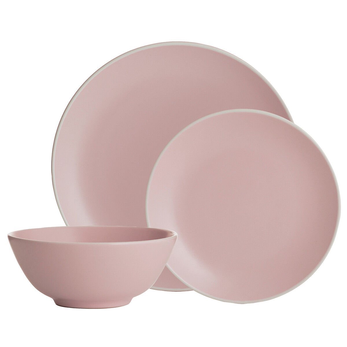 Mason Cash Set Of 12 Piece Classic Collection Dinner Set Pink
