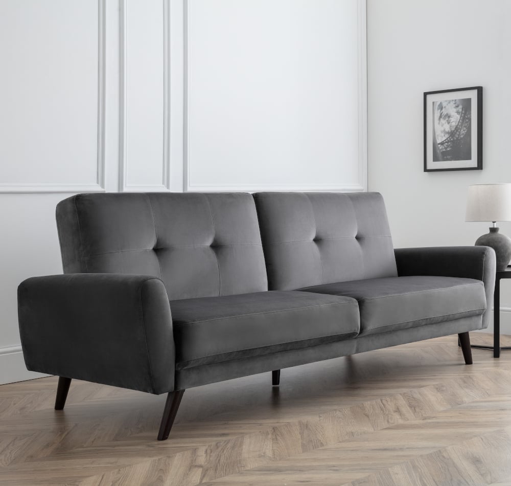 Happy Beds Monza Dark Grey Sofa Bed