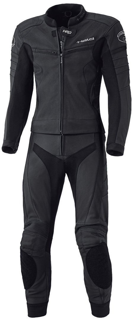 Held Spire Two Piece Motorcycle Leather Suit, black, Size 48, black, Size 48