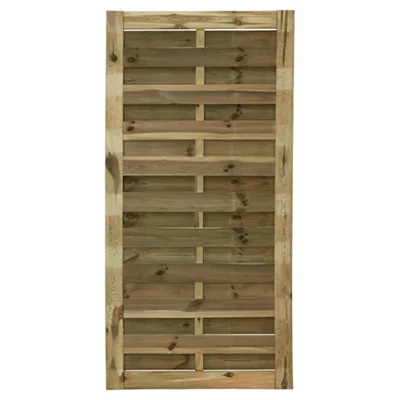 Klikstrom Douro Traditional Pressure Treated Wooden Fence Panel (W)0.9M (H)1.8M