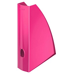 Leitz Leitz WOW Magazine File, Pink | Desk Accessories > Desk Organisers & Storage > Magazine File