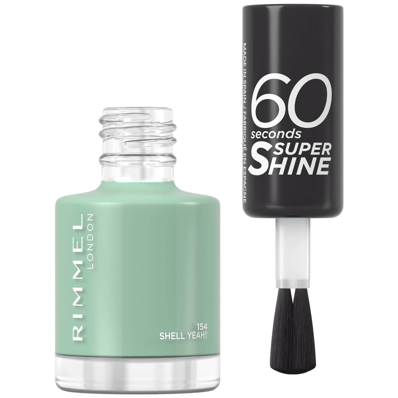 Rimmel 60 Seconds Super Shine Nail Polish Shade 154 Shell Yeah 8 ml