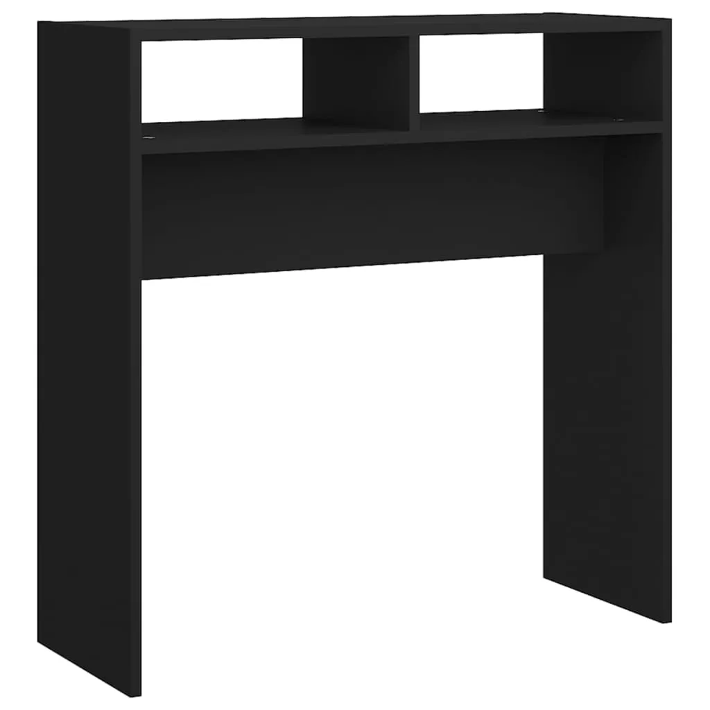 VidaXL Console Table Black 78x30x80 cm Chipboard