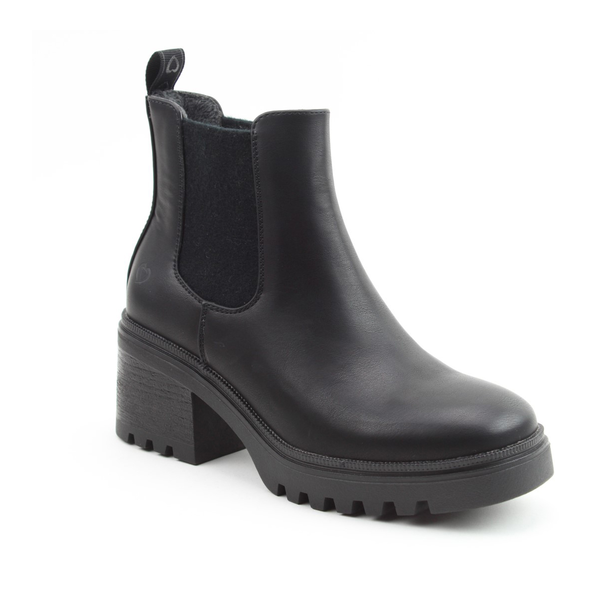 Heavenly Feet Mariele Black Womens Chelsea Boots AB0004452-30 in a Plain Man-made in Size 6