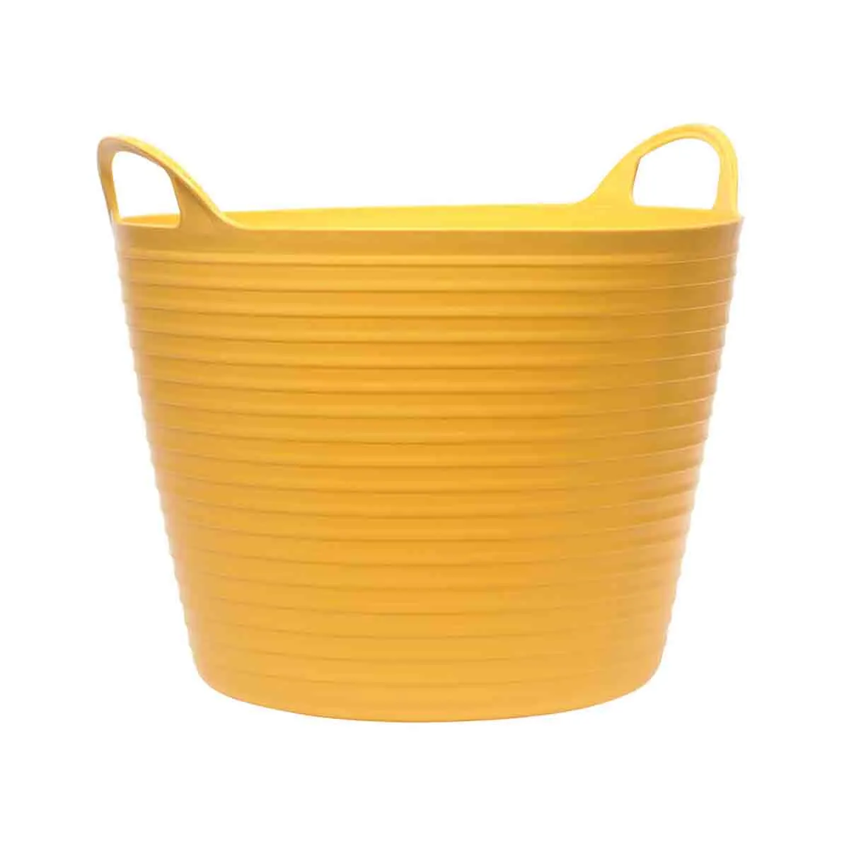 Faithfull Flex Tub Heavy Duty Flexible Bucket 28l Yellow