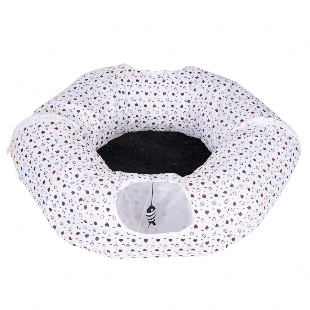 Zooplus Exclusive Donut Cat Tunnel - diameter 85 x (H) 25cm