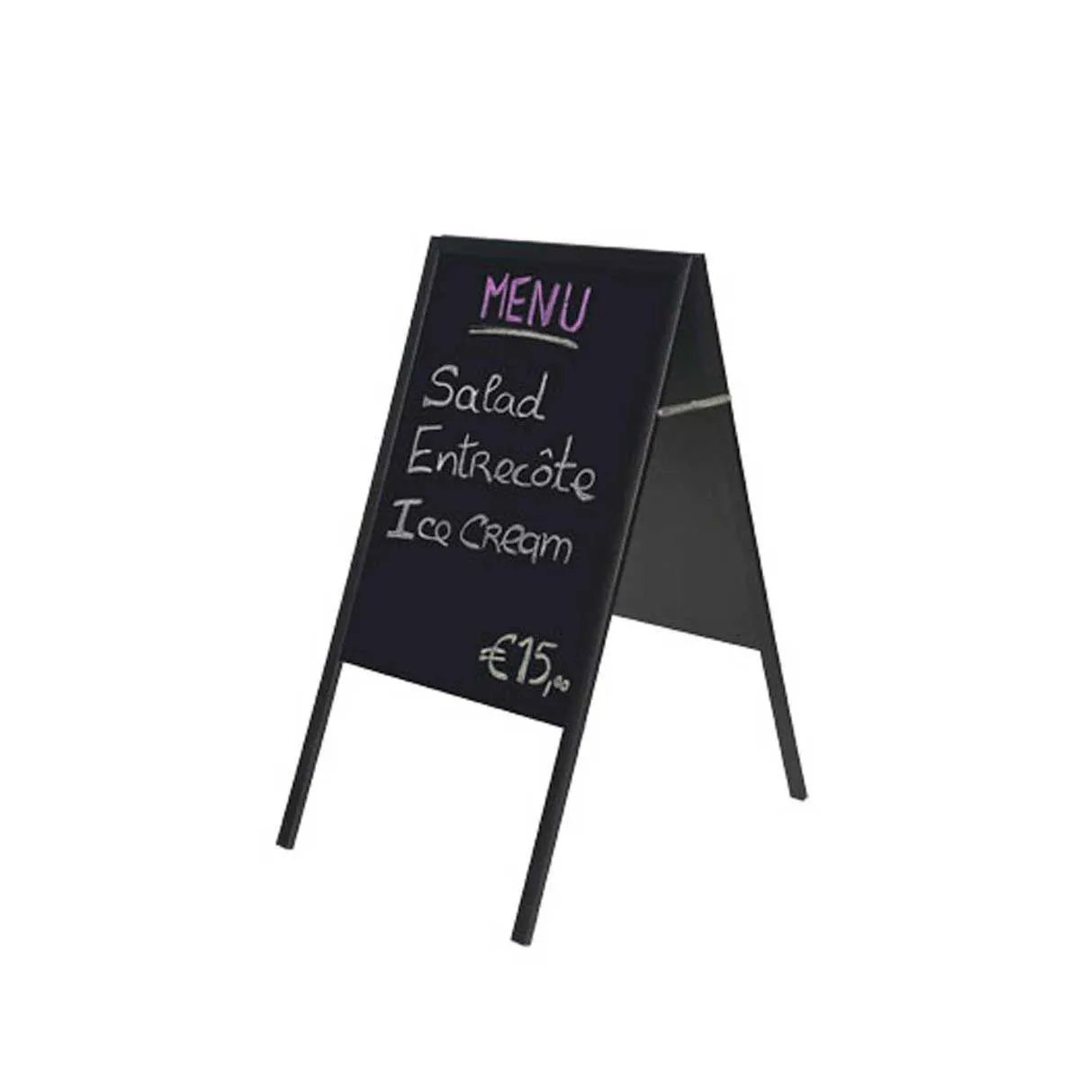 BI-OFFICE Bi-Office Chalk A Board 900x600mm, Black | Conference Supplies & Presentation Equipment > Notice Boards > Magnetic