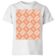 By IWOOT Boombox Pattern Orange Kids' T-Shirt - White - 7-8 Years - White | kids