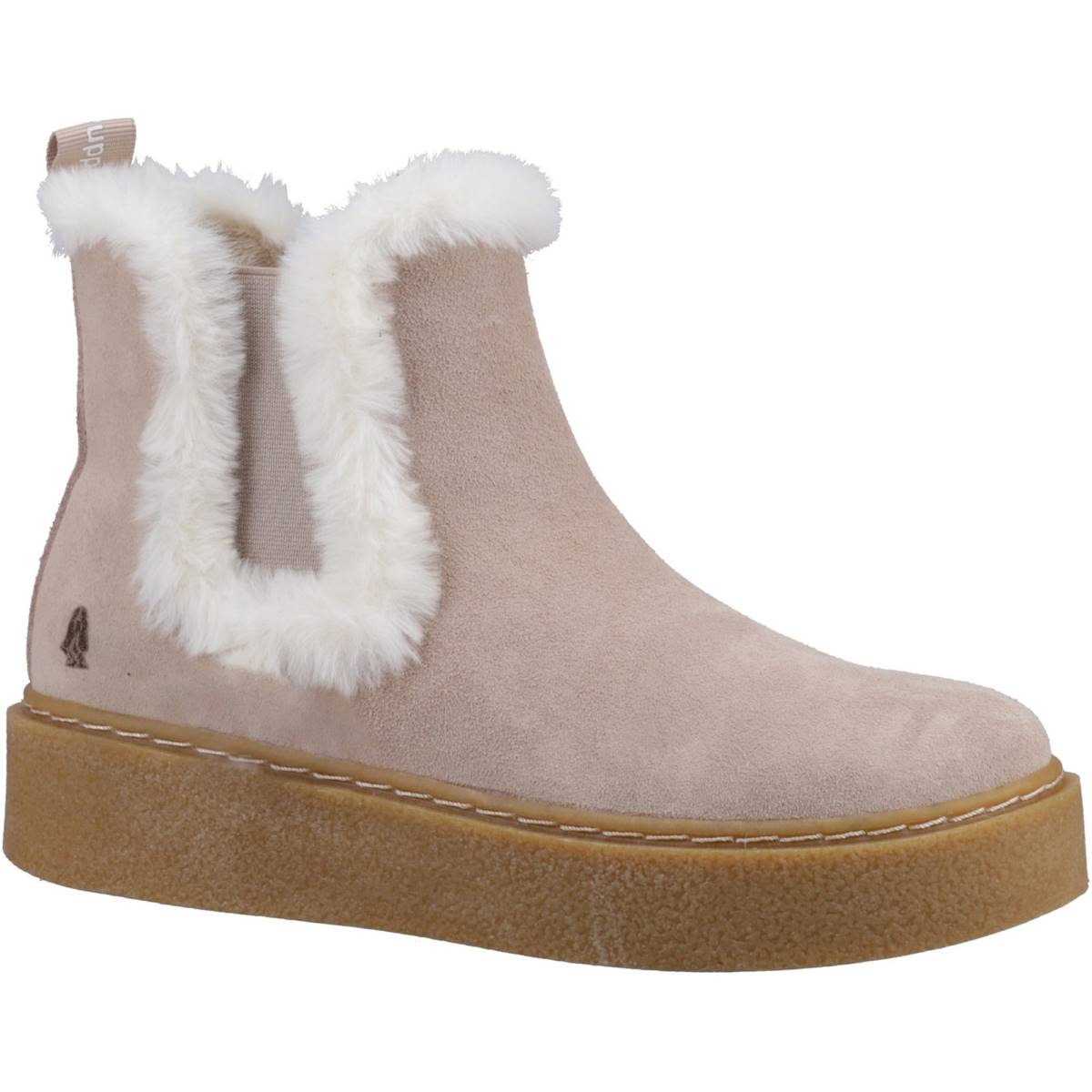 Bella Womens Ankle Boots Colour: Nude Suede, Size: 8