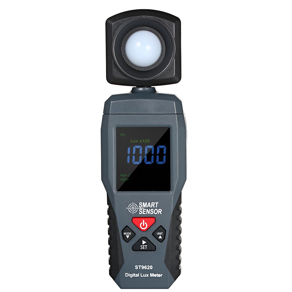 TOMTOP JMS Smart Sensor Digital Lux Meter Lcd Display Handheld Illuminometer Black