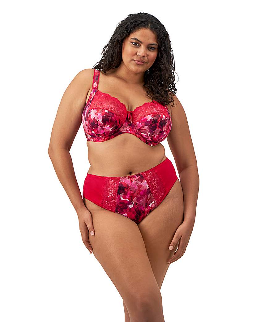  Womens Morgan Full Cup Bra - Red Polyamide - Size 40H