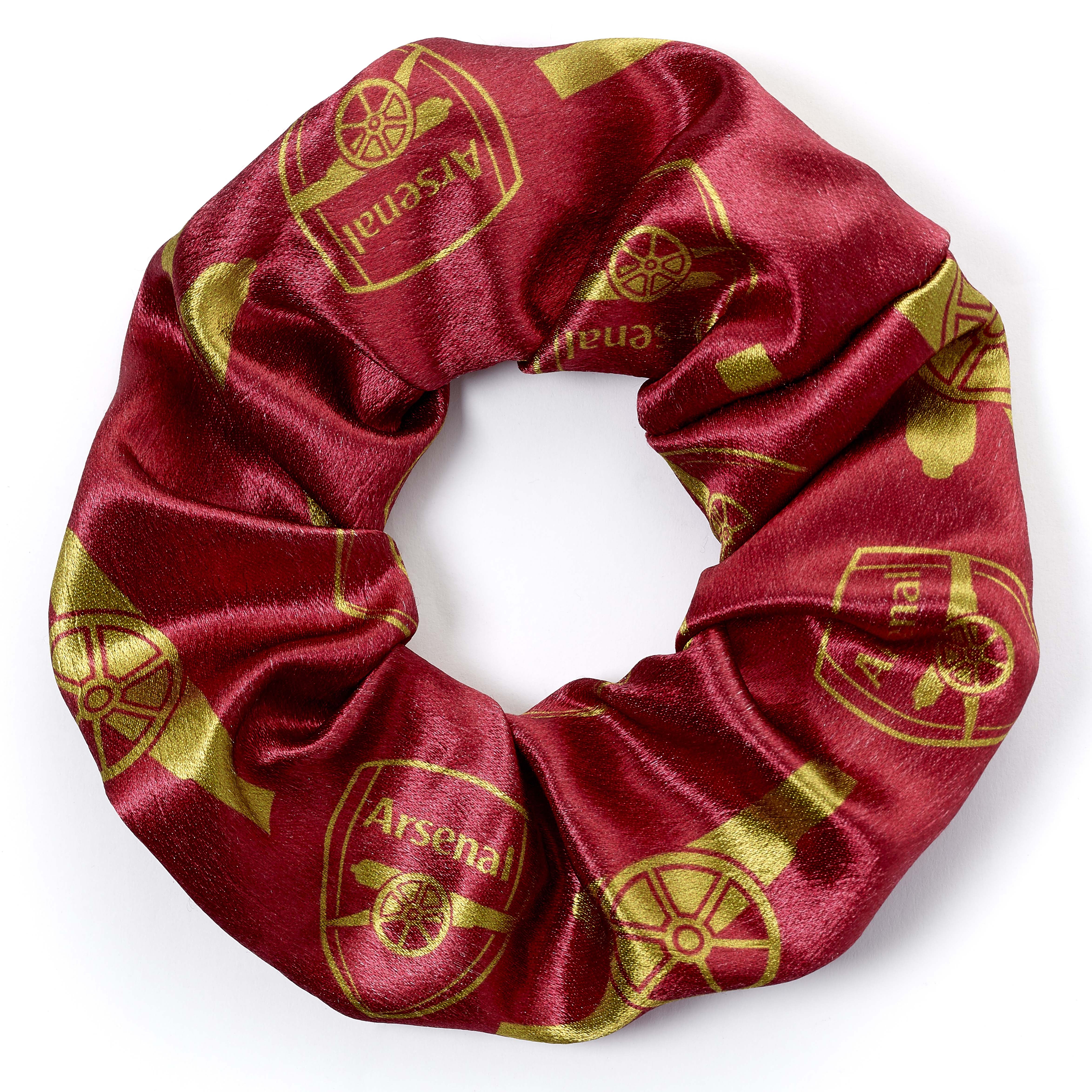 Football Clubs Arsenal Football Club Crest and Cannon Hair Scrunchie AFCHS003 - Alloy / Copper / Aluminium / Polyester
