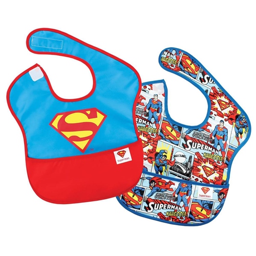 Bumkins DC Comics Super Bib - (Pack of 2) - Superman