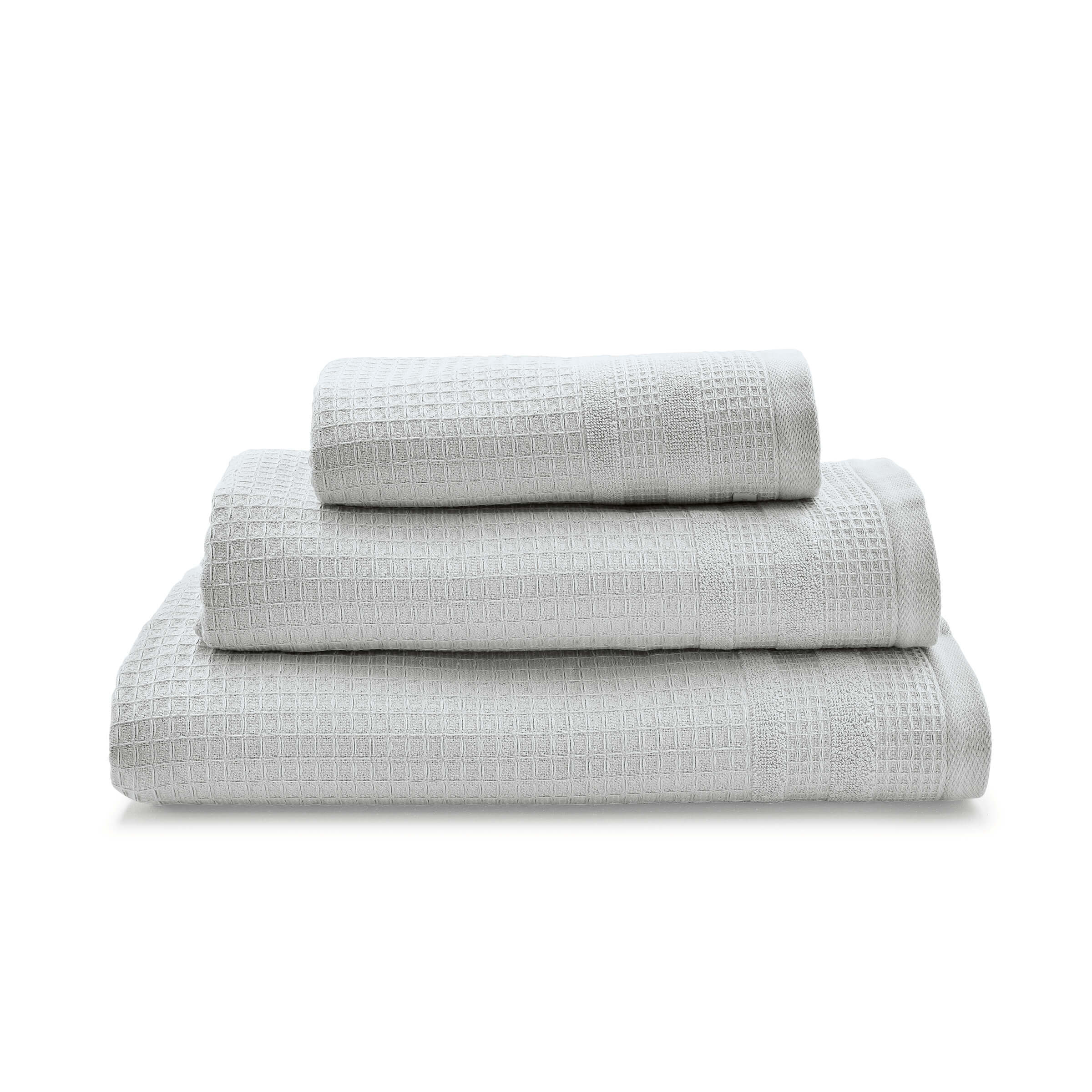 Murmur Spa Collection Waffle Hand Towel, Cloud Grey