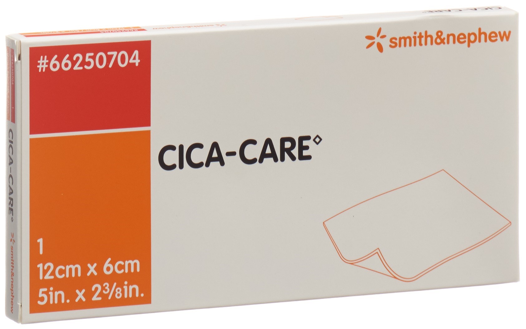 SMITH & NEPHEW GMBH Smith & Nephew Cica-Care Silicone Gel Sheets/Adhesive Gels Treatment/Reduction 6 x 12cm