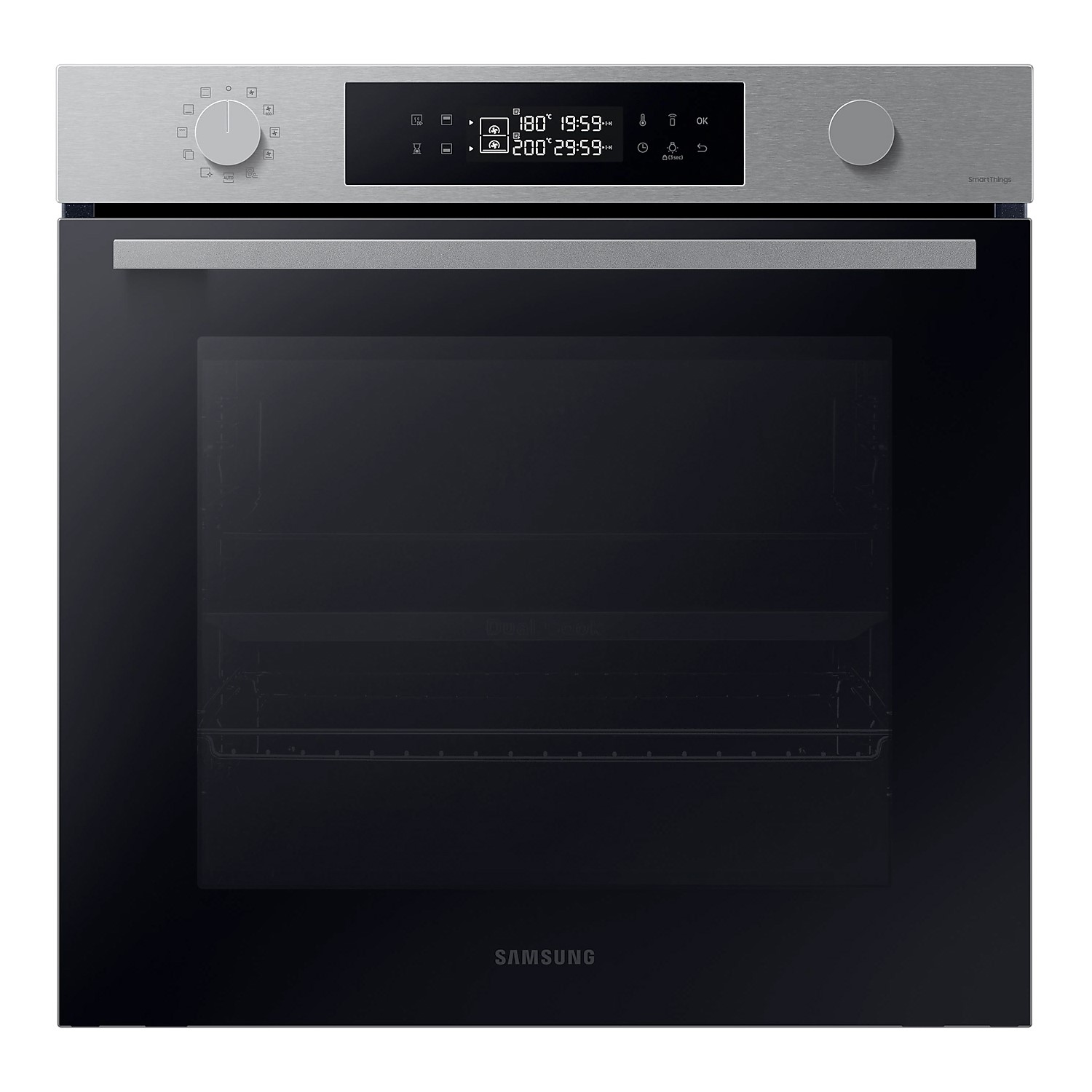 Samsung Series 4 Dual Cook NV7B44205AS Wifi Connected Built In Electric Single Oven - Stainless Steel - A+ Rated