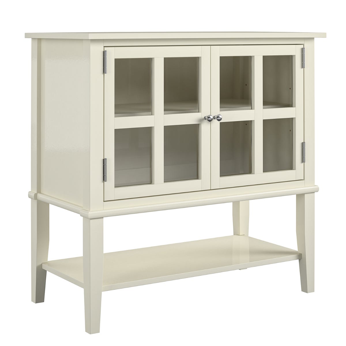 Franklin Wooden Furniture White 2 Door Storage Cabinet