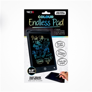 RED5 Endless Drawing Pad Colour - Reusable LCD Sketch and Notepad
