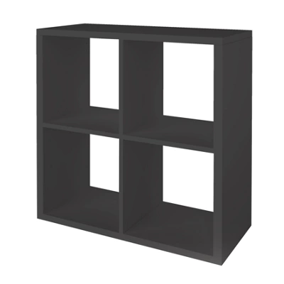 GoodHome Mixxit Grey Freestanding 4 Shelf Cube Shelving Unit, (H)734mm (W)735mm