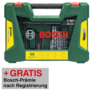 Bosch Set 68 punte per trapano e accessori per forare e avvitare V-Line
