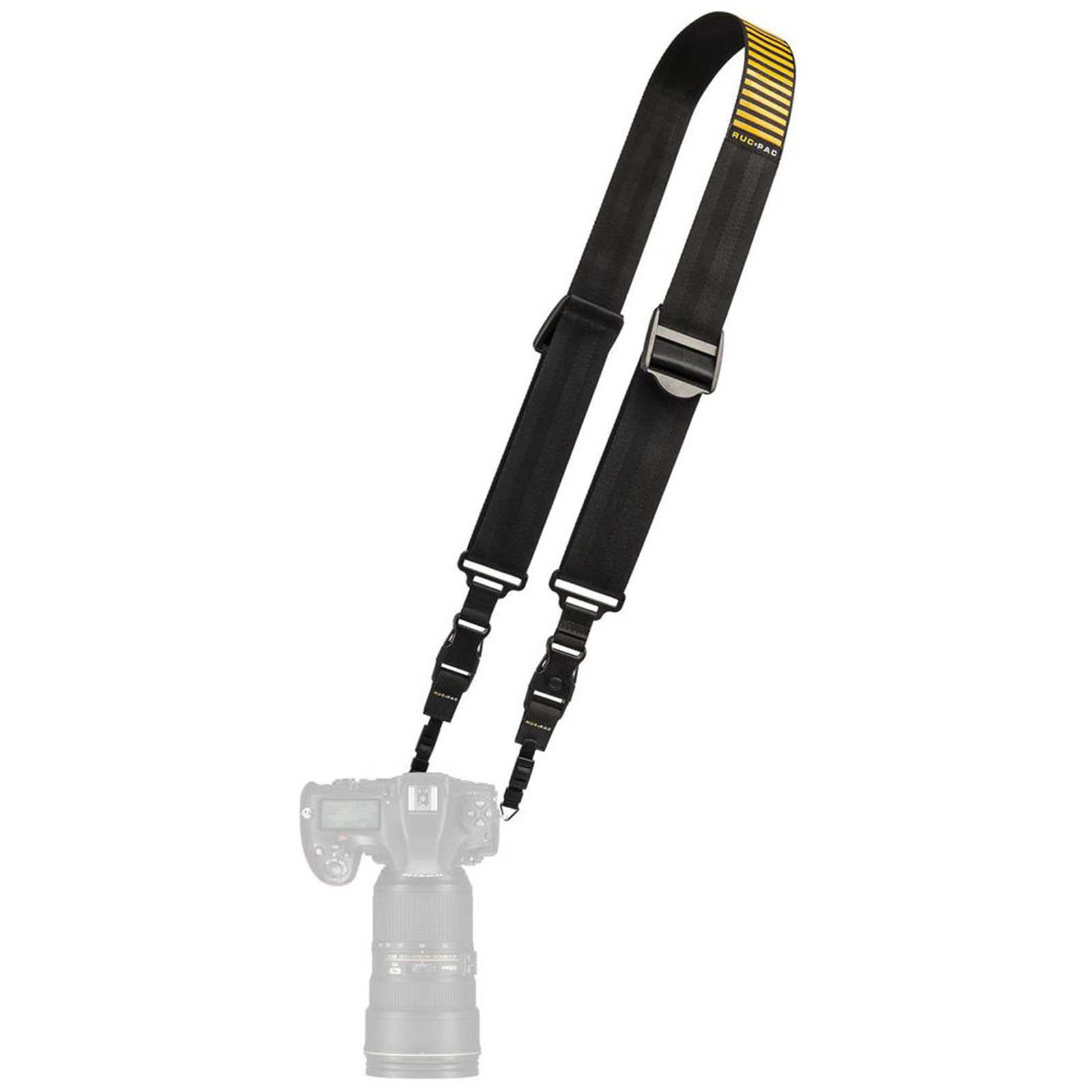 RucPac Slide Camera Strap - Black / Gold