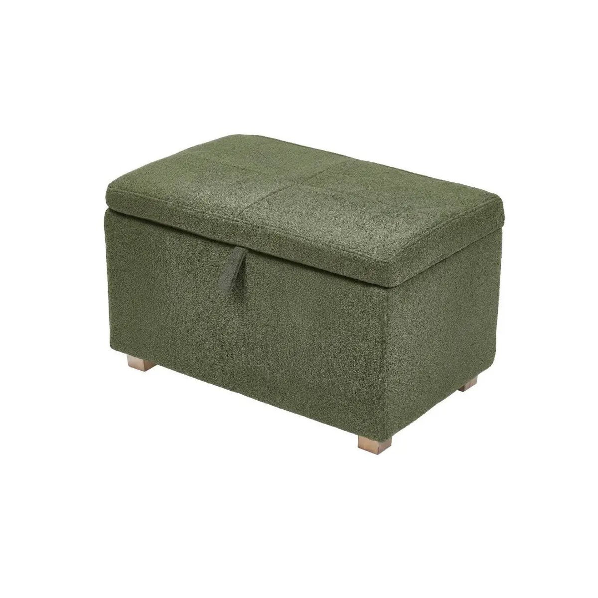 Gaia Serena Footstool - Forest Boucle/Oak