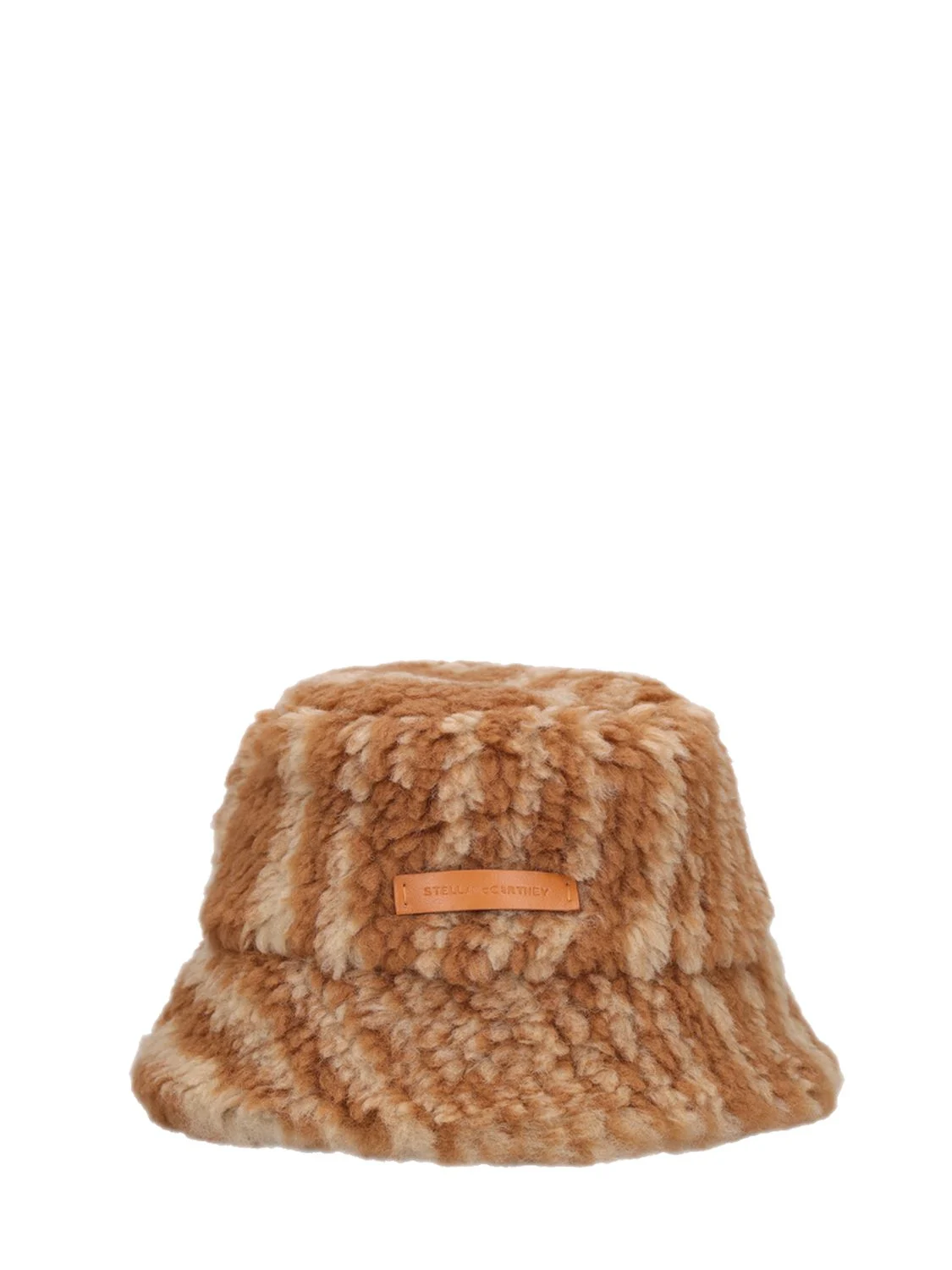 Cappello Bucket Woodgrain In Orsetto Jacquard