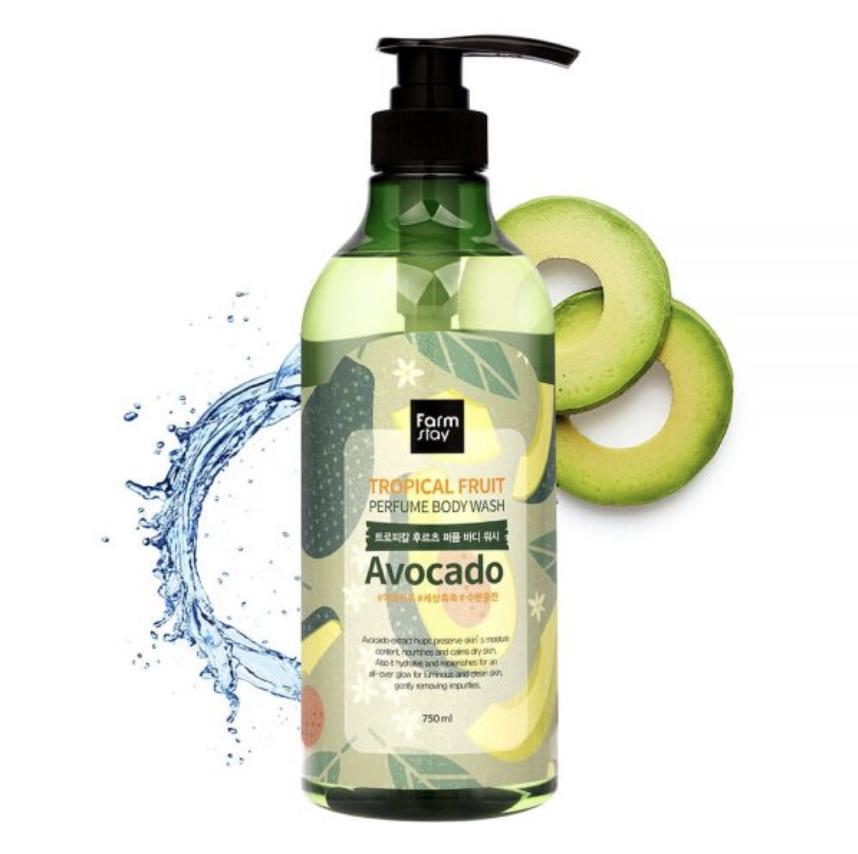  Tropisches Fruchtparfum Body Wash Avocado 750ml (2 Optionen)