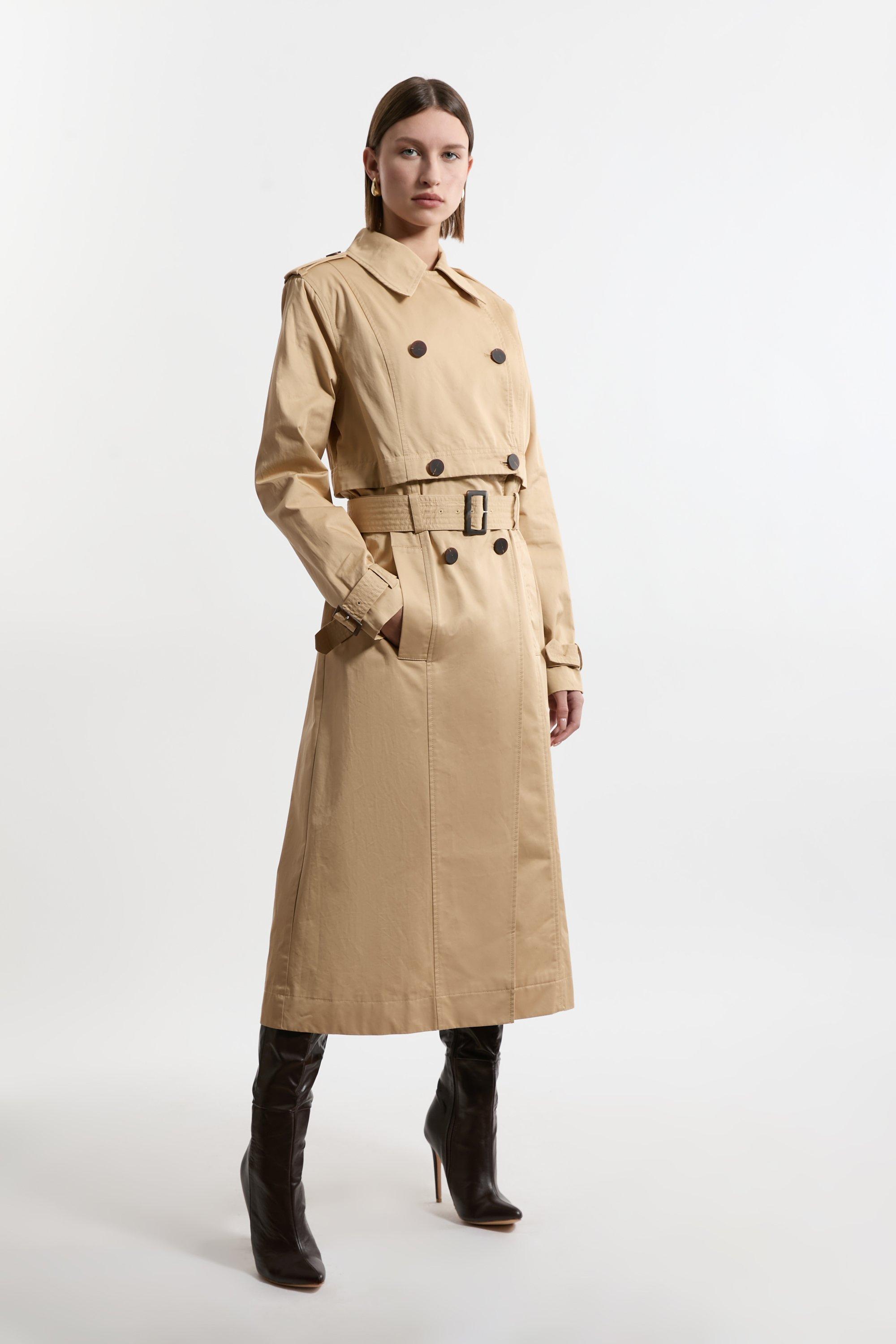 Tailored Cotton Multiway Trench Coat