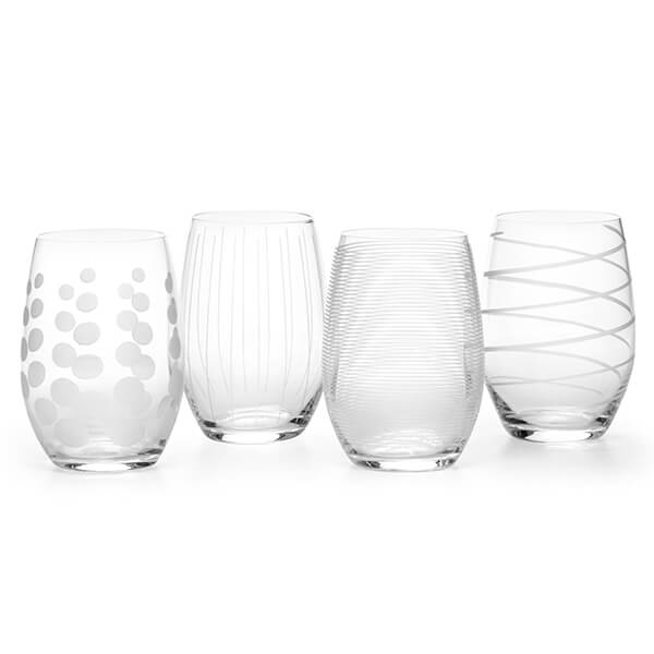 Mikasa Cheers Stemless Wine Glasses