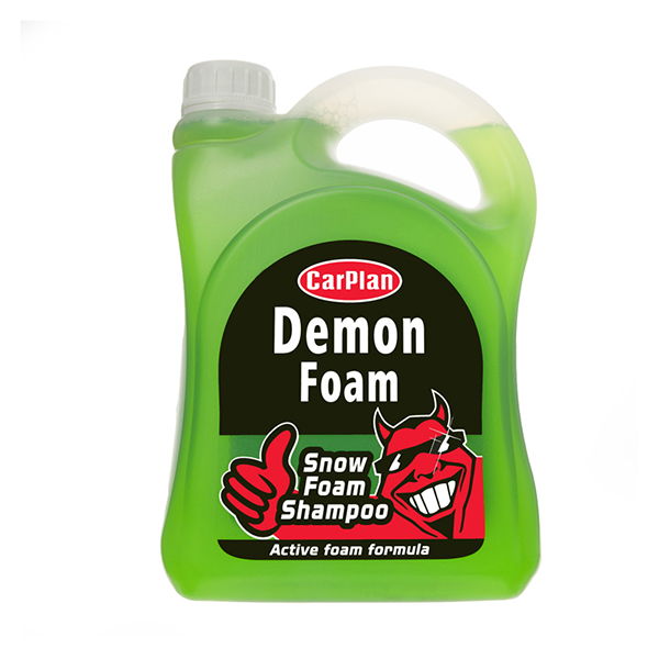 CarPlan Demon Wash Snow Foam Shampoo - 2L with Microfiber Car Wash Mitt X 2