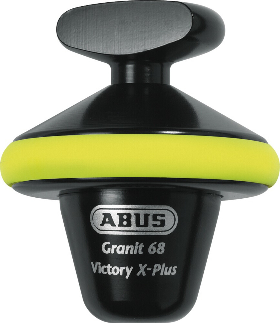 ABUS Granit Victory XPLus 68 Half-Round-Lock Brake Disc Lock, black-yellow, black-yellow, Size One Size