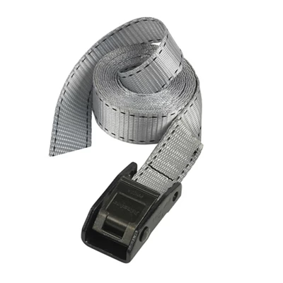 Master Lock MLK3112E Lashing Strap with Metal Buckle Grey 5m 150kg (Single)