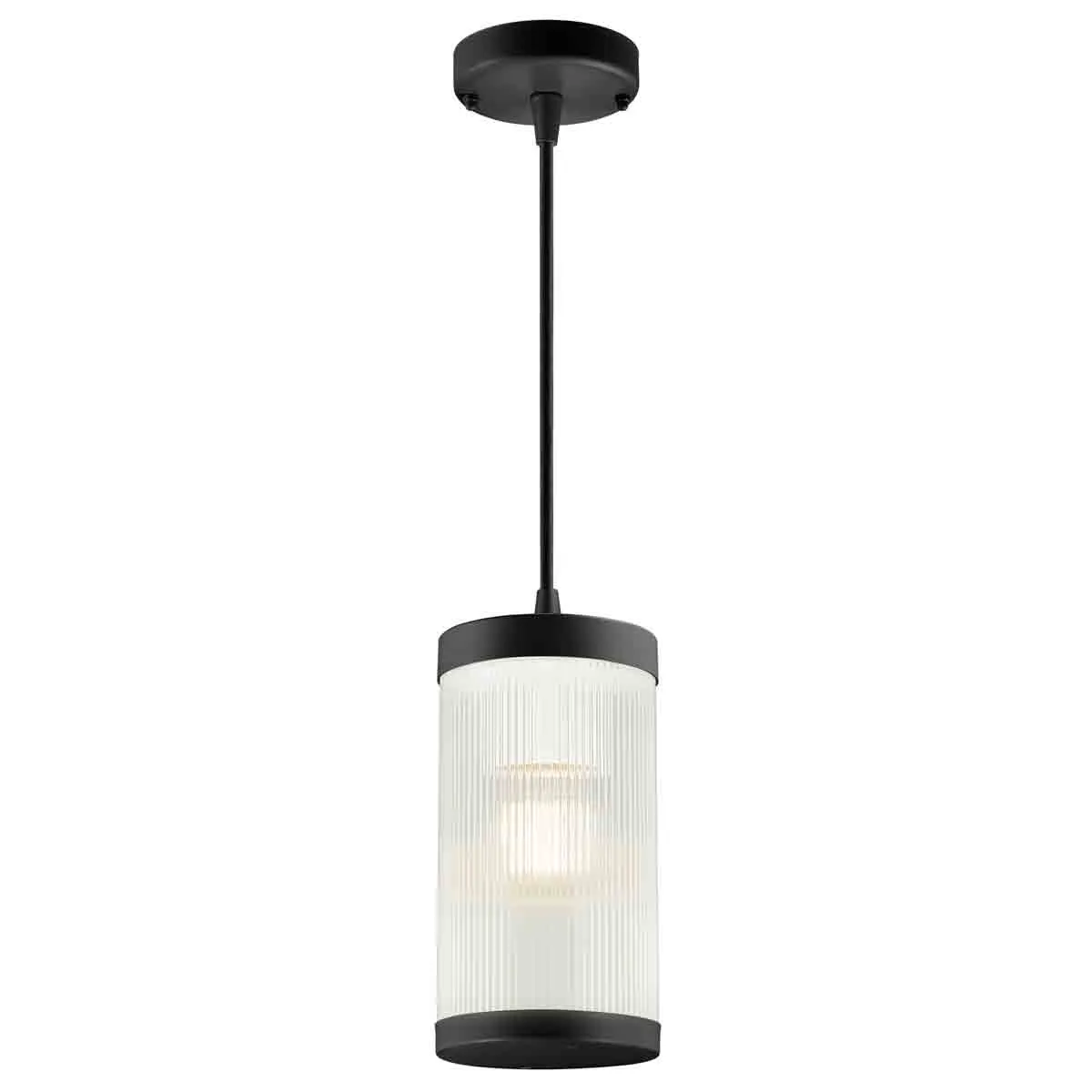 Nordlux Coupar outdoor pendant light, Ø 13 cm, black