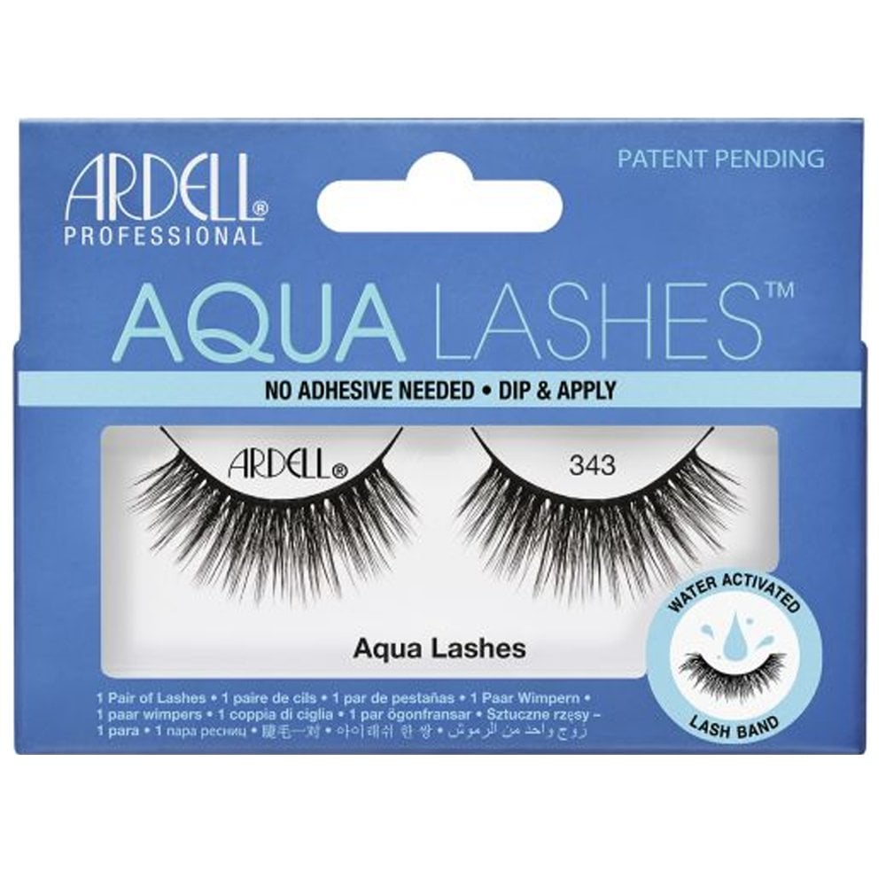 Ardell Aqua False Strip Eyelashes - No Adhesive Needed (343) (63404)