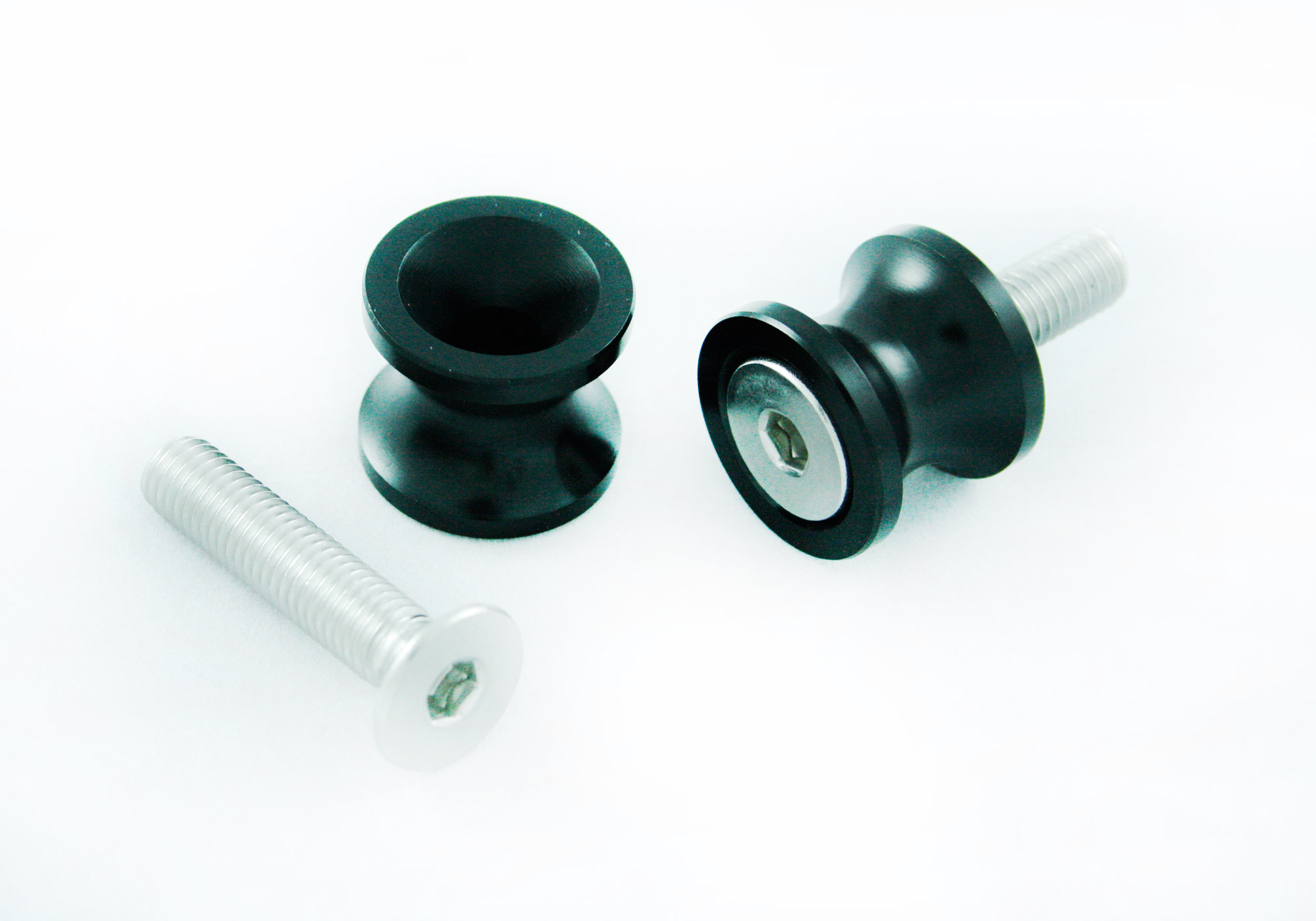 PROTECH racing adapter M10 aluminium black, black