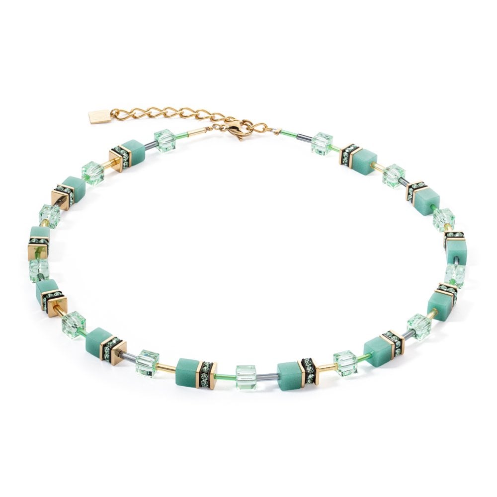 Coeur De Lion Swarovski Crystal Softgreen Necklace 4020/10-0533