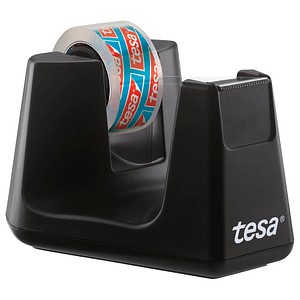 Tesa teas 53903-00000-01 Easy Cut Desk Tape Dispenser Black Anti-slip