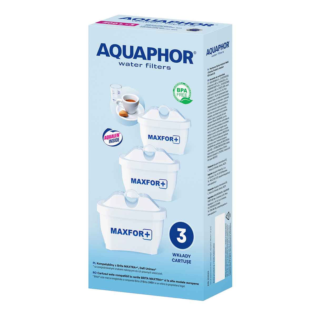 Aquaphor Maxfor+ 3 Pack Replacement Filters