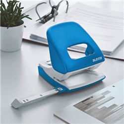 Leitz Leitz WOW Metal Hole Punch, Blue | Desk Accessories > Hole Punches > Hole Punches