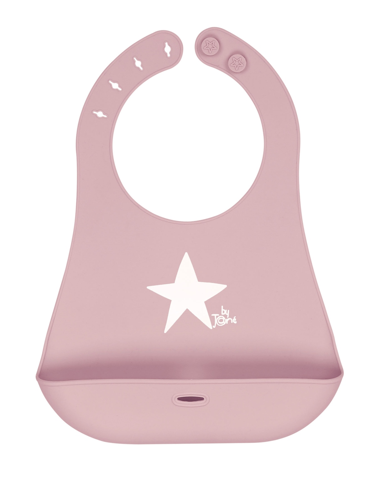 Jané Snap Roll-up Silicone Bib - Boho Pink