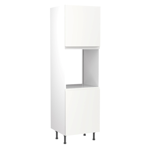 KitchenKIT J-Pull 60cm Single Oven Unit - Matt White