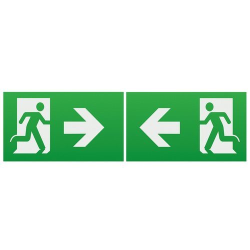 Knightsbridge Emergency Lighting Legend Set (Pack of 2) - Left/Right Arrow