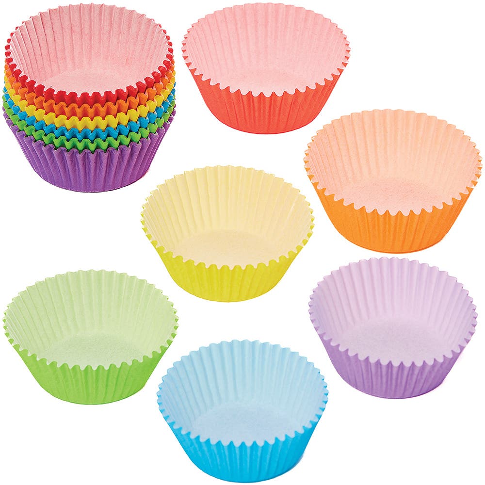 Baker Ross Rainbow Colours Party Cupcake Cases (Pack of 102) Party Supplies