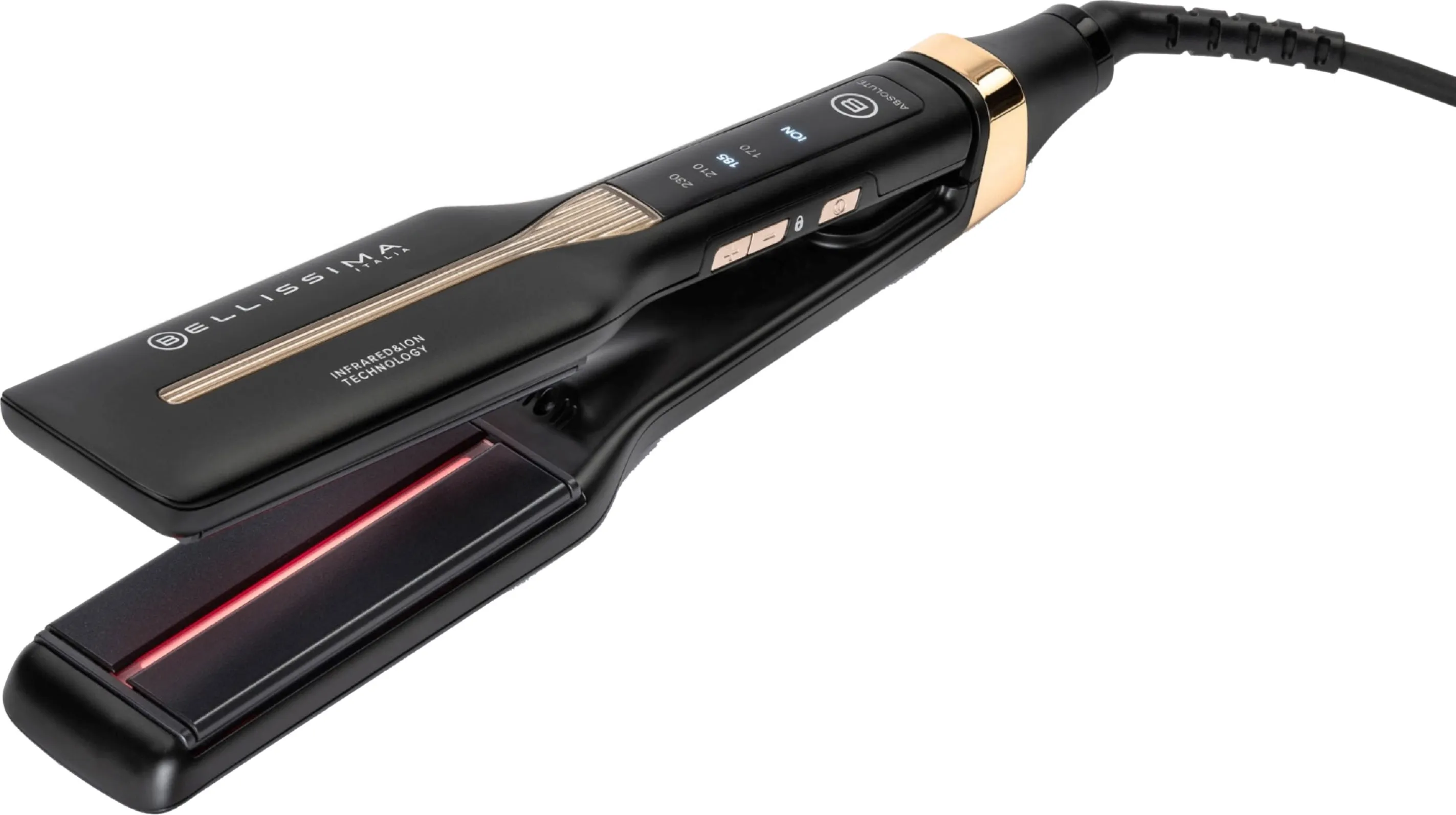 Bellissima Italia Absolute Straightener BEL11950 Hair Straighteners - Black, Black
