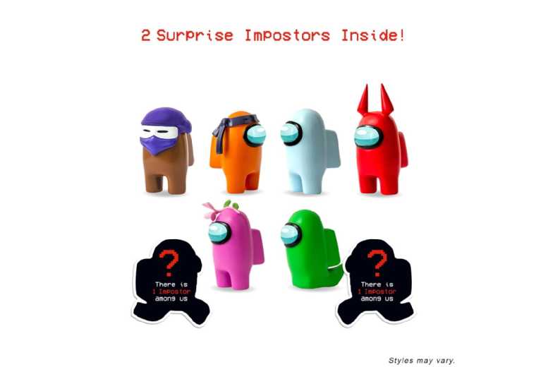 The Works Among Us Crewmate Figures - 8 Pack Deluxe Pack Inc Accessories|