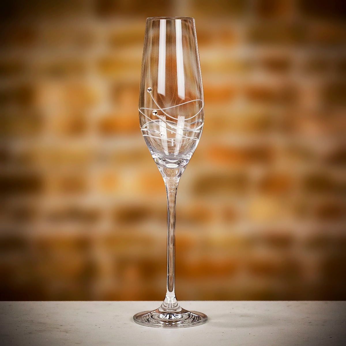 Dartington Glitz 210ml Crystal Champagne Flute