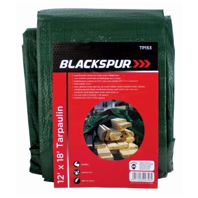Blackspur 12' X 18' Tarpaulin, Green